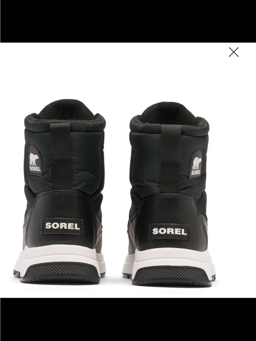 NWB Sorel women’s Whitney lll mid waterproof boots black size 8.5